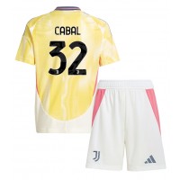 Maglie da calcio Juventus Juan Cabal #32 Seconda Maglia Bambino 2024-25 Manica Corta (+ Pantaloni corti)